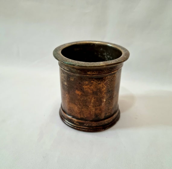 Brass And Copper Panch Patra (Holy Water Vessel) - 19th C Brass And Copper Panch Patra (Holy Water Vessel) - 19th C