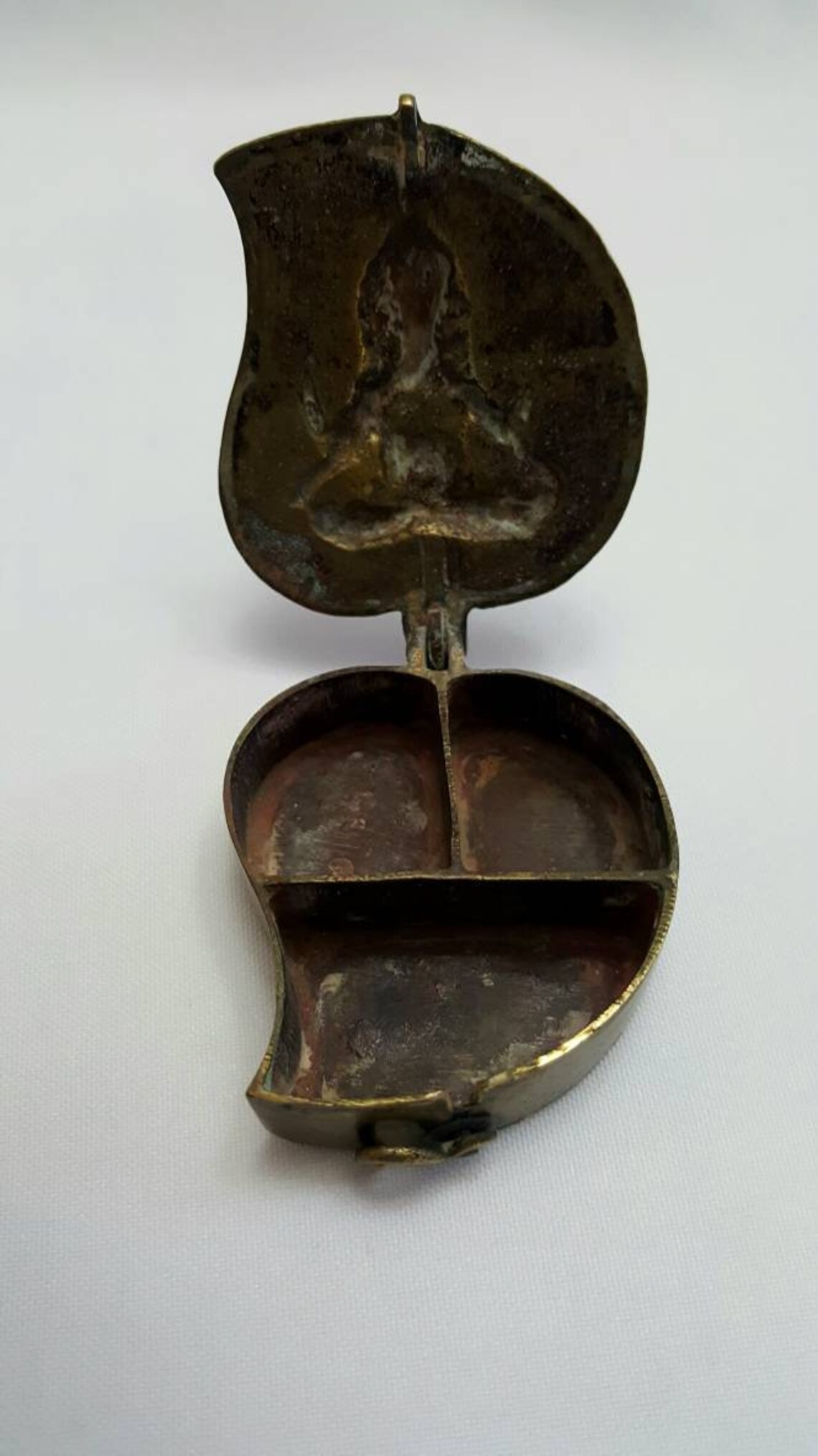 Vintage Bindi Box a Southeast Asian Indian Small Brass Tikka - Etsy