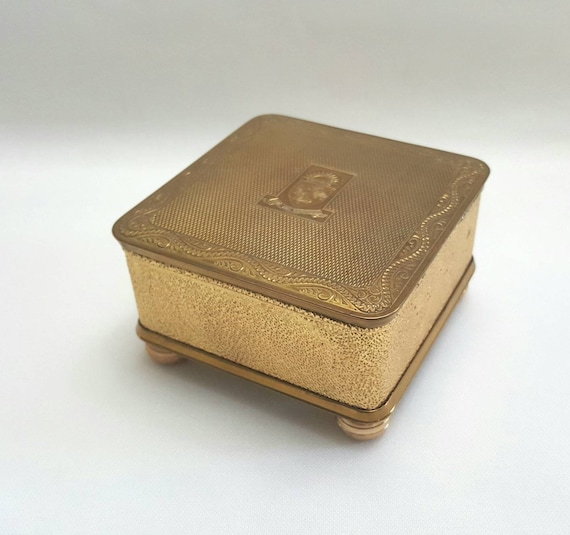 金メッキ小物入れ 宝船ゴールド 純金メッキ ガラスケース付き ( あす