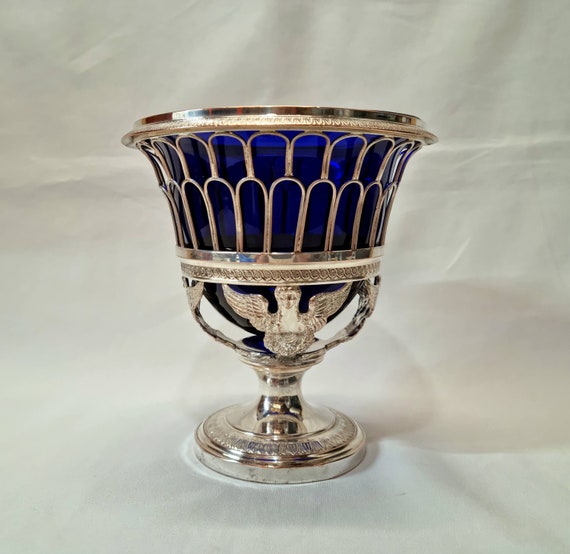 Silver Plated Vase - a Rare Early Antique French Silver  display picture 1