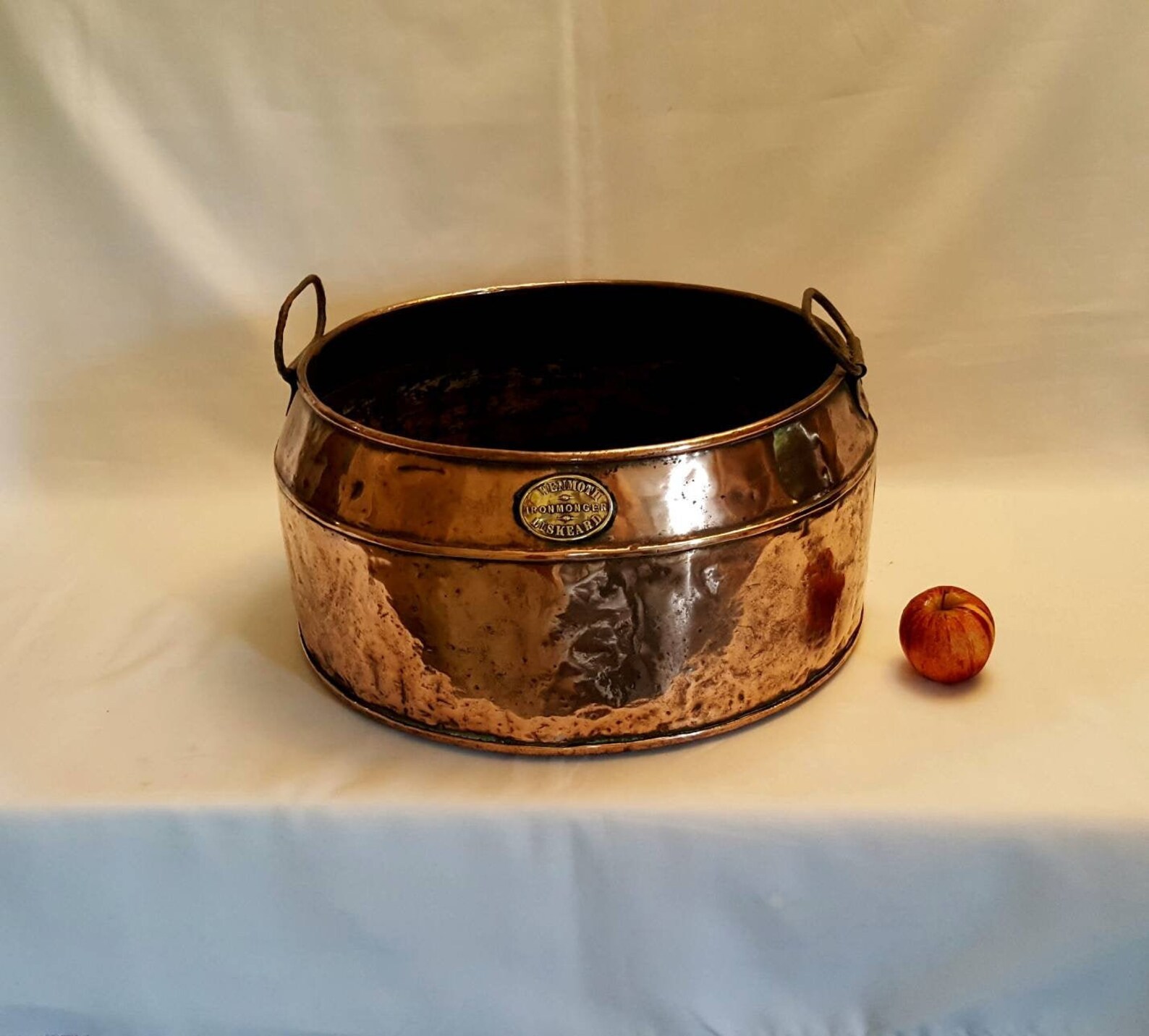 Antique Cornish copper bowl a large West Country copper wash Etsy