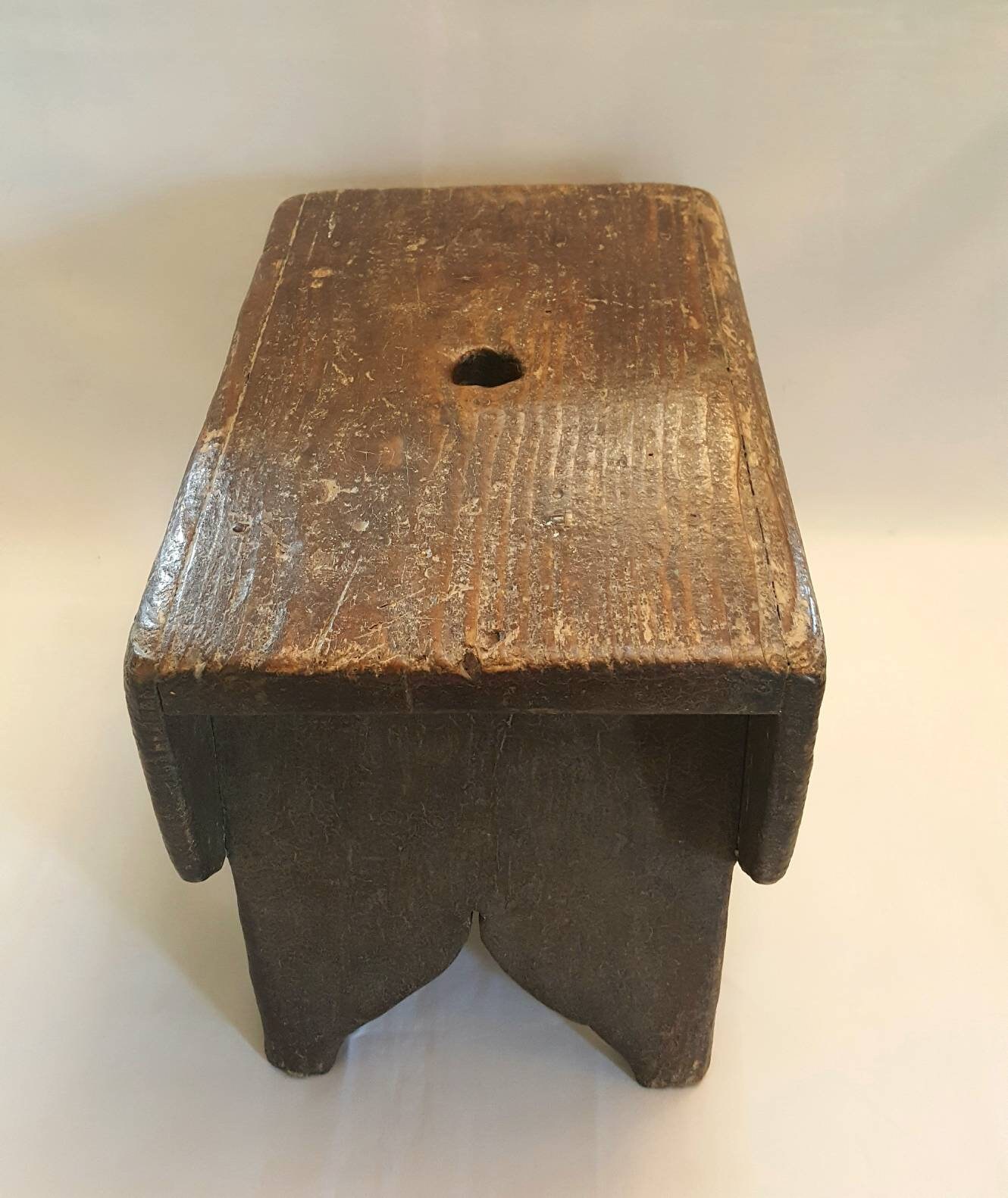 Antiker Kiefernhocker ein schlichter landhausstil rustikaler | Etsy