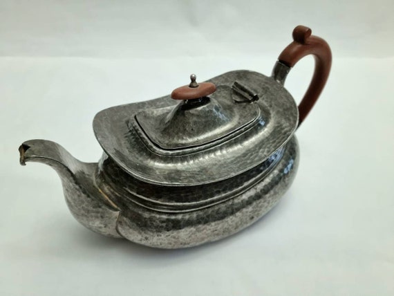 Antique Pewter Tea Kettle