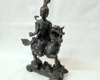 中国のアンティークブロンズ獣像、彫刻された鳥の頭 - Etsy 日本
