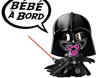 Baby On Board Vader Etsy