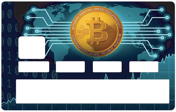 Adesivo carta di credito Sticker Differenzia e decora la tua carta di credito secondo i tuoi desideri o le tue passioni BITCOINS Adesivo carta di credito Sticker Differenzia e decora la tua carta di credito secondo i tuoi desideri o le tue passioni BITCOINS