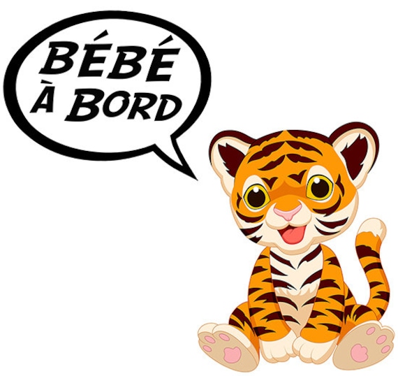 Sticker Bebe A Bord Tigrou Etsy
