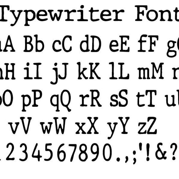 TYPEWRITER FONT SVG , Typewriter Alphabet Svg, Typewriter ClipArt, Typewriter Circut , Typewriter Letters Svg