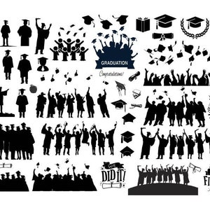 GRADUATION BUNDLE SVG, Graduation Cut Files For Cricut , Graduation Clipart, Graduation Cap Svg, Graduation Silhouette