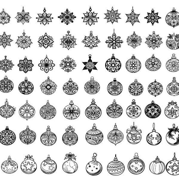 Christmas Ball Ornament SVG, Christmas svg,  Christmas Vector, Elegant Christmas Ornament Svg, Christmas Clipart, Christmas Cut Files