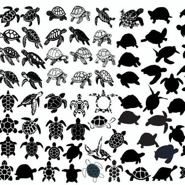 Sea Turtle Svg, Sea Turtle Png, Tortoise Svg, Sea Turtle Bundle Svg, Turtle Clipart, Turtle Cricut, Sea Turtle Cut Files, Turtle Silhouette