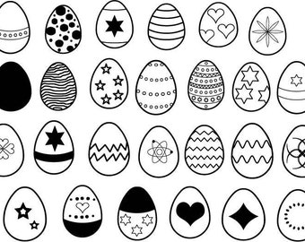 Easter Egg Bundle svg , Happy Easter , Files for Cricut , Digital Art