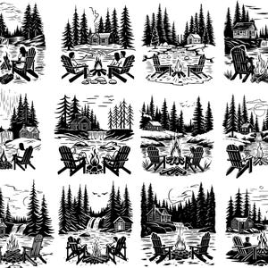 Camping vie Svg, clipart camping, Svg Nature, camping couper des fichiers pour Cricut, Svg été, camping vecteur