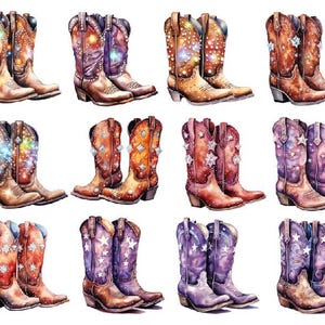Aquarelle bottes de cowboy clipart, bottes de cowboy Png, clipart cowboy, clipart style country, aquarelle pays