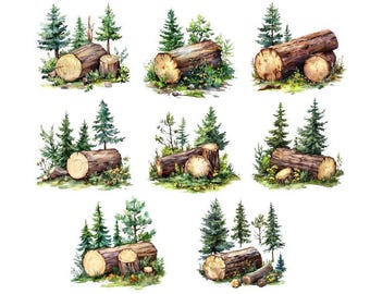 Aquarel bos clipart, bos clipart png, natuur aquarel, bos clipart png, aquarel boom png