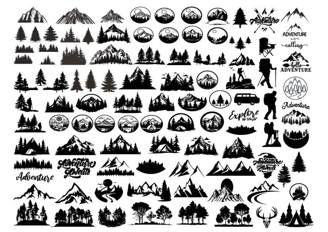 Forest Bundle SVG, Forest Svg, Forest Png Bundle, Forest Clipart ...