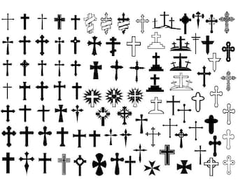 CROSS BUNDLE SVG Files, Cross Cut Files , Cross Clipart, Cross silhouette, Cross Cricut, Christian svg