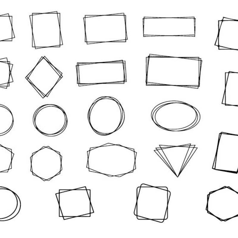 Rectangle Frame Svg - Etsy