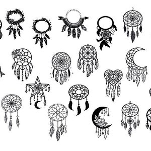 DREAMCATCHER SVG, Dreamcatcher Bundle Svg, Dreamcatcher Cricut, Dream Catcher Clipart, Boho Svg