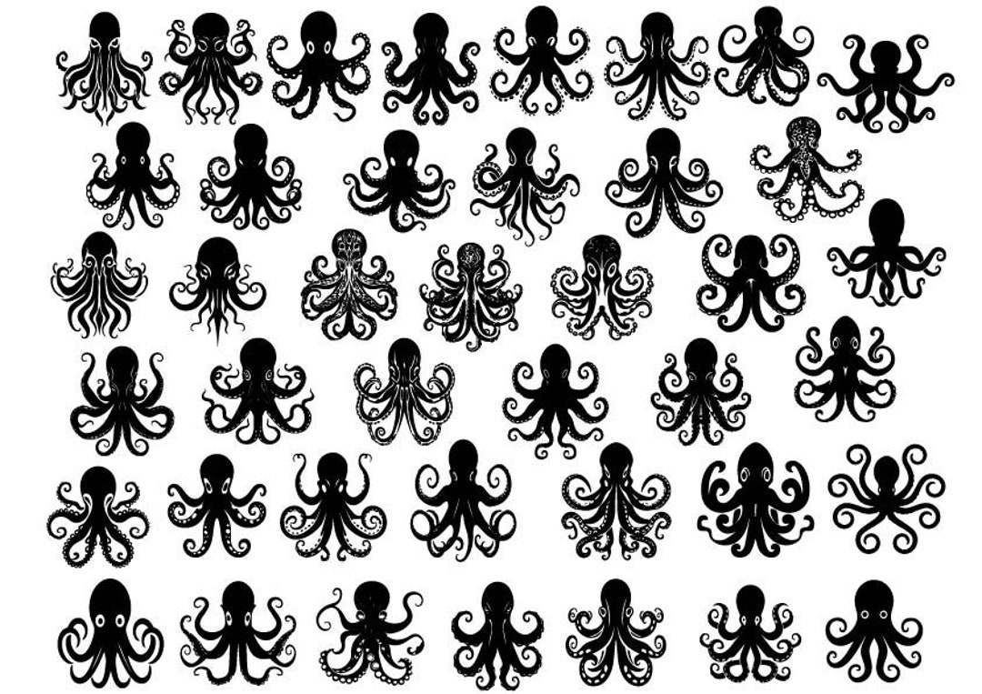 OCTOPUS SVG Bundle, Octopus Svg, Kraken Svg, Sea Monster Svg, Octopus ...