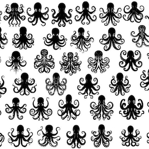 OCTOPUS SVG Bundle, Octopus Svg, Kraken Svg, Sea monster svg, Octopus Clipart, Octopus Cut Files For Cricut