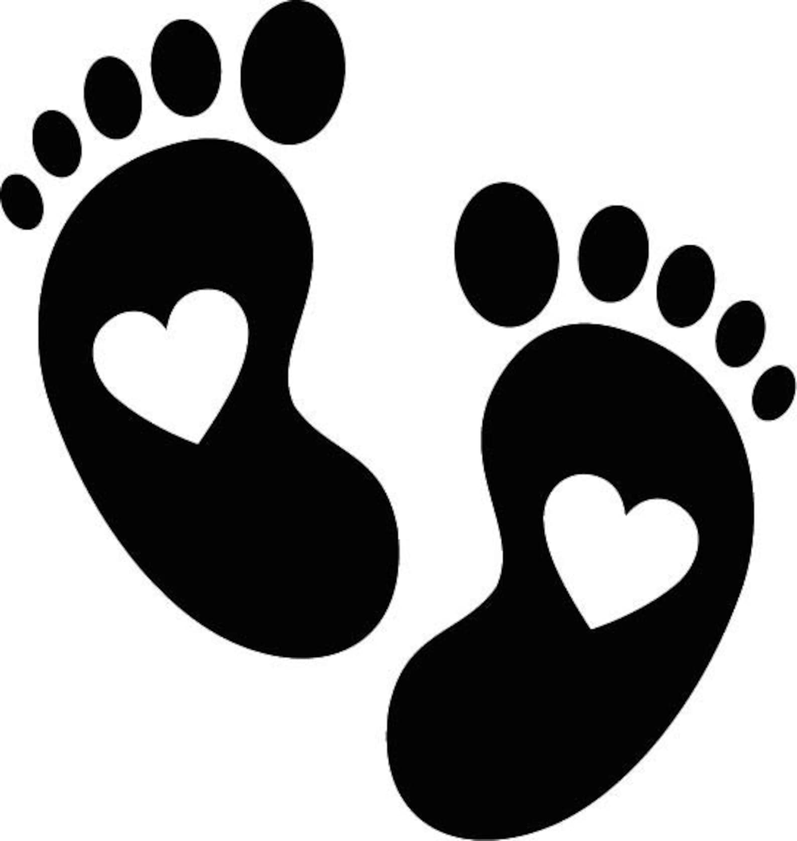 Baby Fußabdruck Babyfüße SVG Sofort Download Clipart - Etsy.de