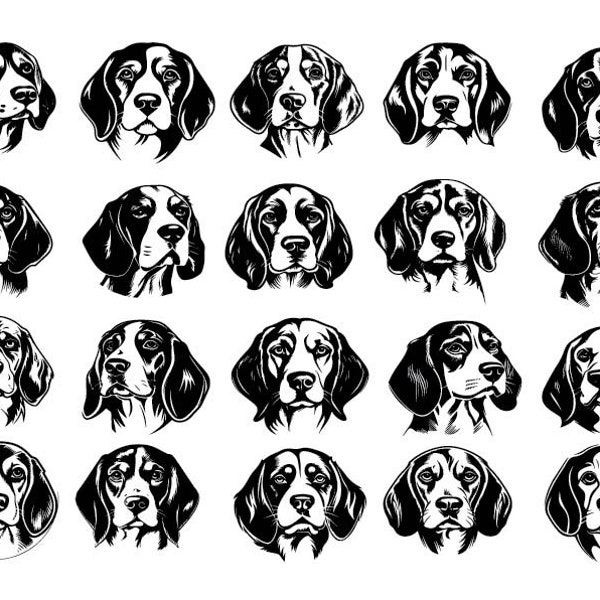 BEAGLE DOG SVG, Beagle Bundle Svg, Beagle Cricut, Beagle Cut Files , Dog Svg, Beagle Silhouette