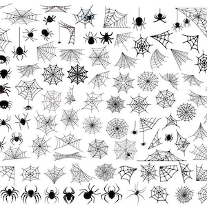 SPIDERWEB SVG, spinnenweb bundel SVG, spinnenweb clipart, spinnenweb gesneden bestanden voor Cricut, spinnenweb vector