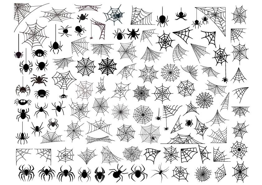 SPIDER WEB SVG, Spider Web Bundle Svg, Spider Web Clipart, Spider Web Cut Files For Cricut, Spider Web Vector