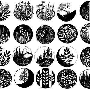 Blumenkreis geschnitten Datei, Blumenkreis Clipart, Blumenkreis Cricut, Muster Kreis geschnitten Datei, Kreis dekoratives Blatt