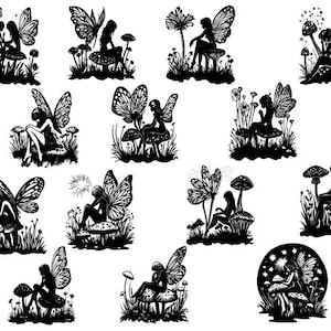 Fairy Svg Bundle, Fairytale Svg, Fairy Clipart, Fairy Cut Files For Cricut, Fairy Vector, Fairies Svg