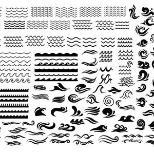 WAVE SVG, Wave Bundle Svg, Wave Cut Files, Wave Clipart, Wave Cricut, Ocean Waves