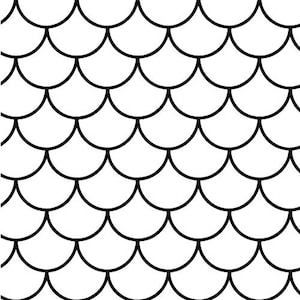 Mermaid Scales Svg , Fish Scales Svg , Clipart , Mermaid Pattern , Fichiers pour Cricut , Art numérique , Téléchargement instantané
