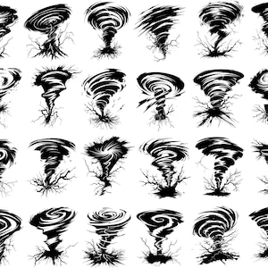Tornado Svg Bundle, Tornado Clipart, Tornado Cut Files For Cricut, Tornado Vector, Hurricane Svg