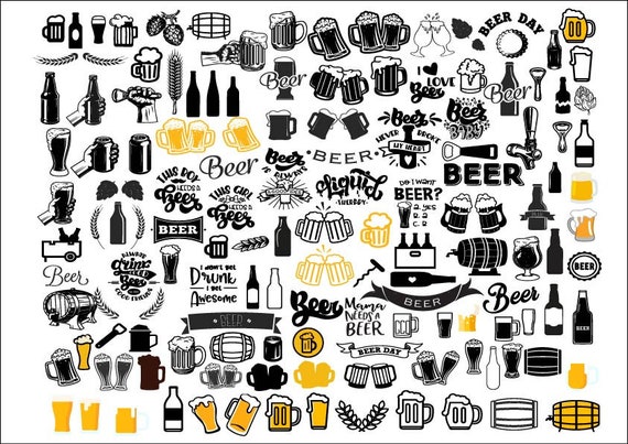BEER SVG, Beer Bundle Svg, Beer Clipart, Beer Cut Files For Cricut,  Beer Quotes Svg, Beer Mugs Svg