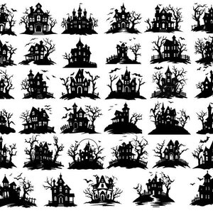 HAUNTED HOUSE SVG , Halloween Bundle Svg, Haunted House Svg Bundle, Haunted House Clipart, Haunted House Svg Cut Files per Cricut