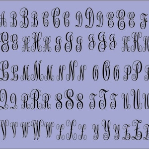 Rebe Monogramm Schrift Svg, Monogramm Alphabet Svg, Dateien für Cricut, digitale Kunst