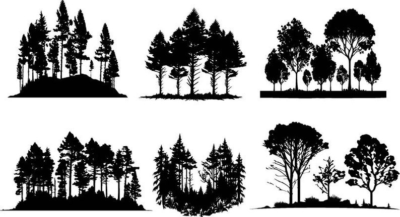 Forêt Bundle SVG, svg forêt, forêt Png Bundle, Clipart forêt, forêt couper des fichiers pour Cricut, aventure Svg, Svg extérieur, montagne Svg image 5