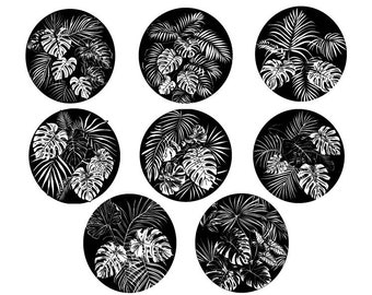 Tropische Blätter, Monstera Blatt, Tropische Blätter Clipart, Monstera Blatt, Tropische Blätter Cut Files für Cricut