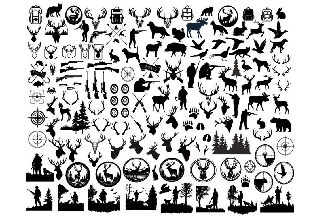 HUNTING SVG Bundle, Hunter Svg, Deer Hunting Svg, Hunting Clipart ...