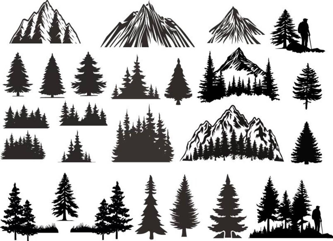 Forest Bundle SVG, Forest Svg, Forest Png Bundle, Forest Clipart ...