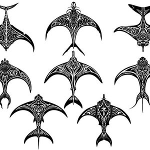Stingray Svg, Stingray Clipart, Ocean Animals Svg, Stingray Cut Files For Clipart, Sea Animals Svg