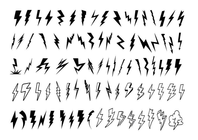 Lightning Bolt SVG, Flash svg, Lightning Cut File, Electric Bolt, Lightning Cricut , Lightning Clipart, Lightning Bolt Vector, Thunder Svg