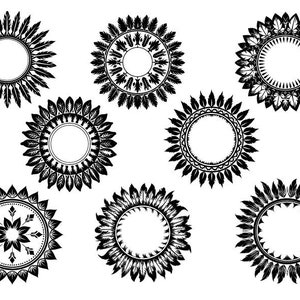 Native American Schmuck, Native American Kreis Clipart, Native American Monogramm Cricut, Indianer Monogramm Cricut, Tribal Kreis Design