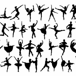 BALLET SVG, svg ballerine, danse Svg, ballerines de danse, danse svg, fichiers de coupe ballerine, clipart ballet, ballerine Cricut