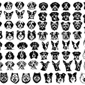 Dog Svg Bundle, Dog Breeds Svg, Dogs Clipart, Dogs Cut Files For Cricut, Dog Vector, Pet Lover Svg