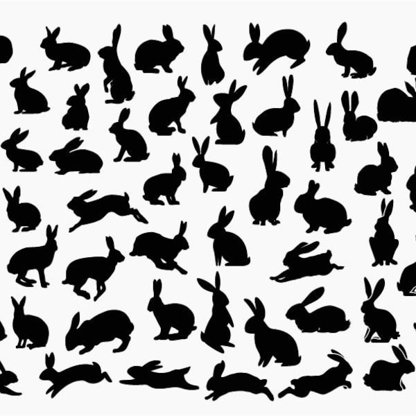 Hase SVG, Hase Bundle SVG, Hase Cricut, Hase Clipart, Hase geschnitten Dateien, Bunny Cricut, Bunny Clipart