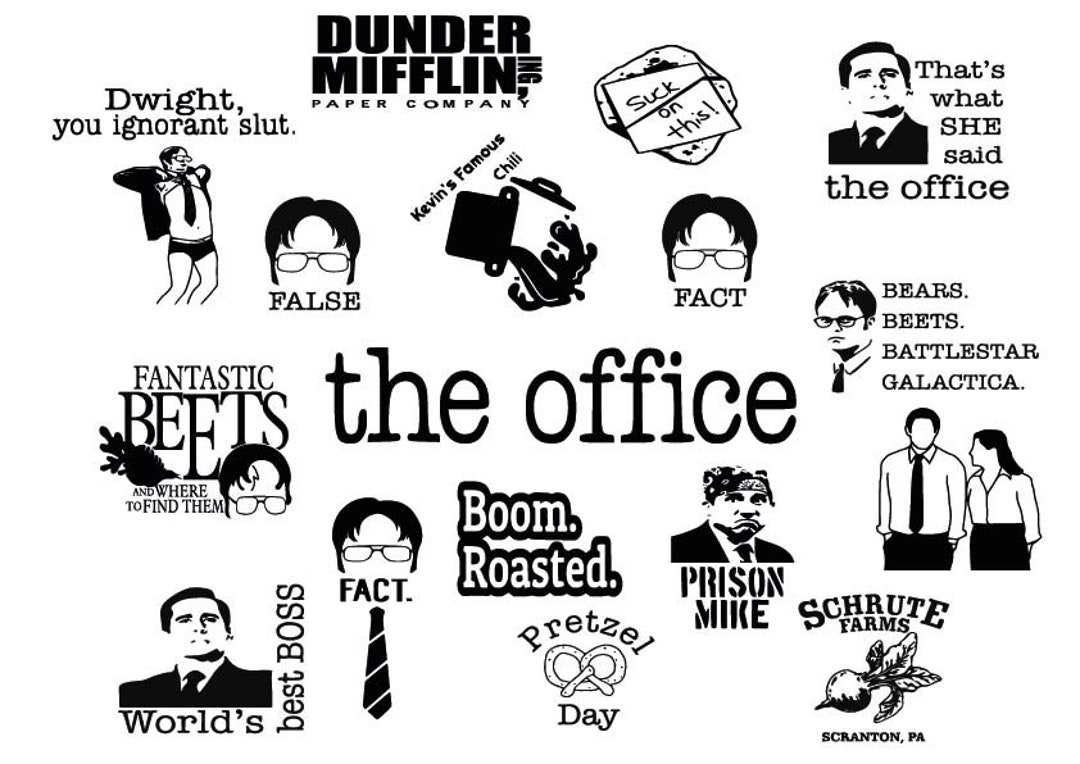 THE OFFICE SVG , the Office Bundle Svg , the Office Files for Cricut