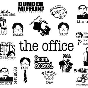 THE OFFICE SVG , The Office Bundle Svg , The Office Files for Cricut , The Office Clipart , The Office Tv Show Svg