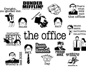 Office Svg Bundle - Etsy